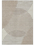 LOOMLAN Rugs Elowen Beige Washable Indoor-Outdoor Rug