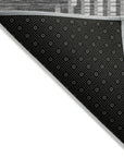 LOOMLAN Rugs Elowen Charcoal Washable Indoor-Outdoor Rug