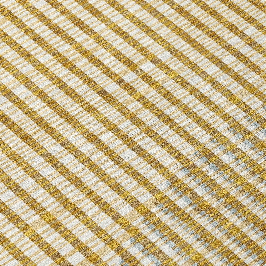 LOOMLAN Rugs Elowen Gold Washable Indoor-Outdoor Rug