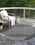 LOOMLAN Rugs Elowen Gray Washable Indoor-Outdoor Rug