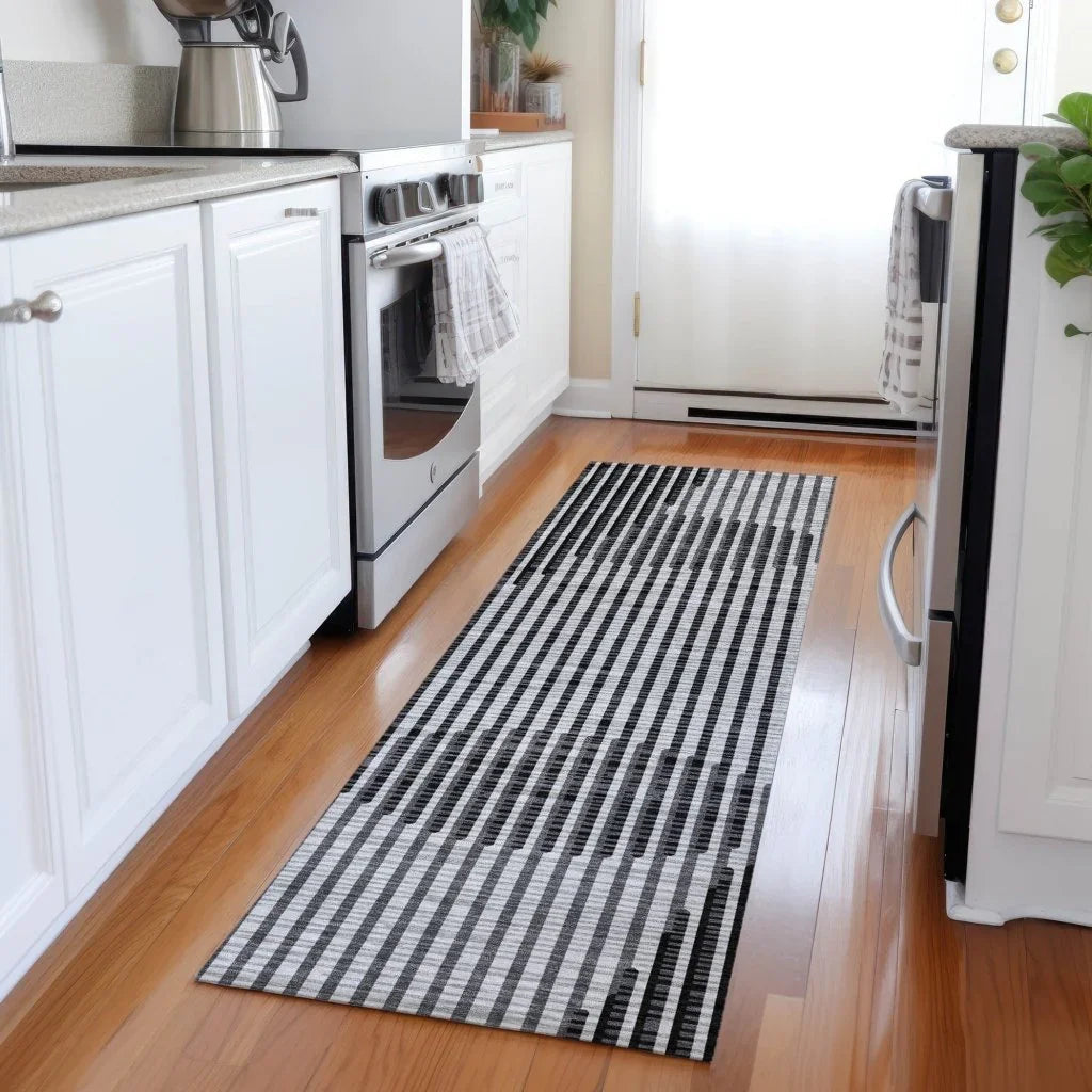 LOOMLAN Rugs Elowen Gray Washable Indoor-Outdoor Rug