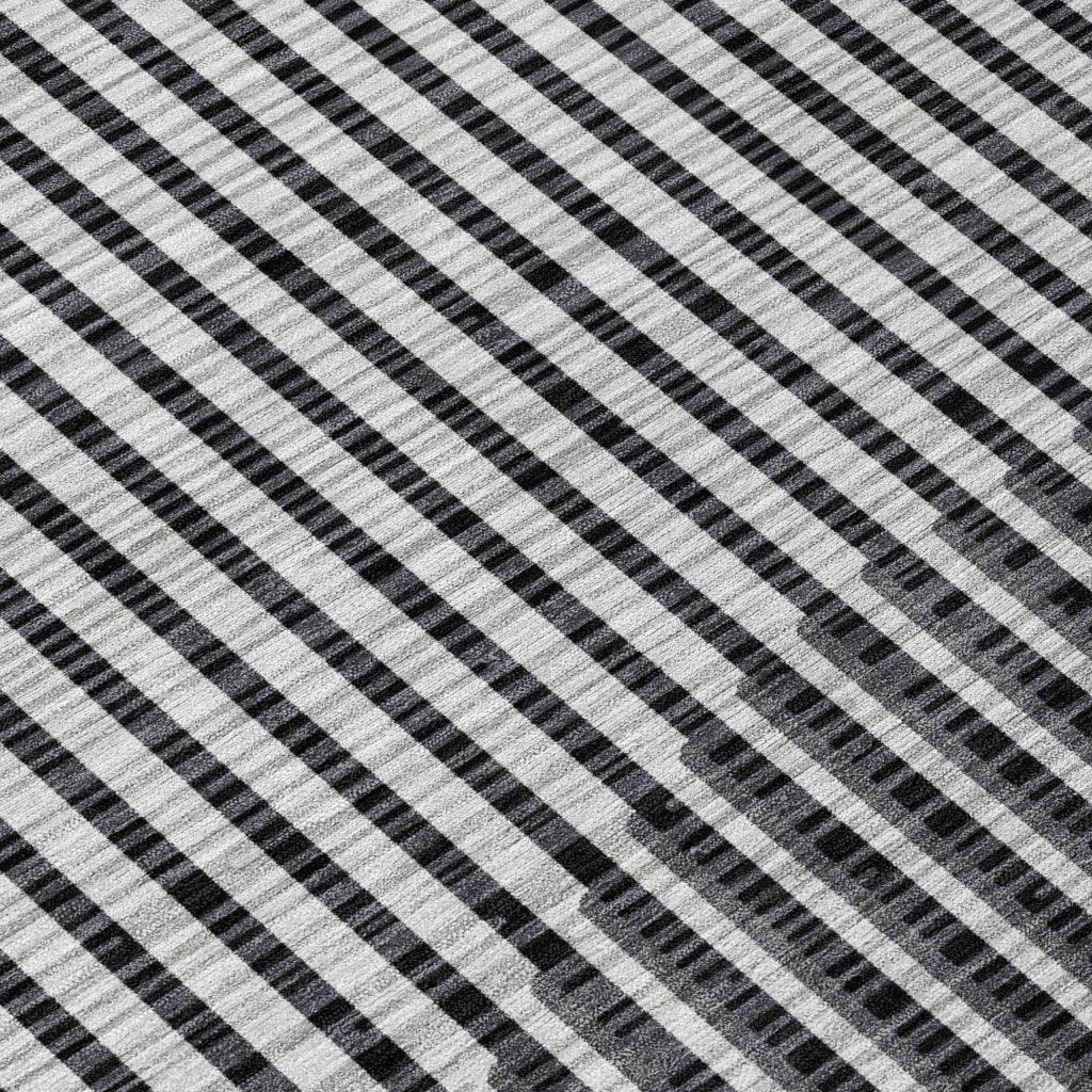 LOOMLAN Rugs Elowen Gray Washable Indoor-Outdoor Rug