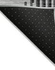 LOOMLAN Rugs Elowen Gray Washable Indoor-Outdoor Rug