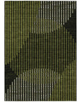 LOOMLAN Rugs Elowen Olive Washable Indoor-Outdoor Rug