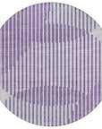 LOOMLAN Rugs Elowen Purple Washable Indoor-Outdoor Rug
