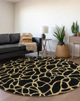 LOOMLAN Rugs Elowira Black Washable Indoor-Outdoor Rug