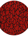 LOOMLAN Rugs Elowira Red Washable Indoor-Outdoor Rug