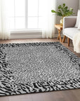 LOOMLAN Rugs Elyvia Gray Washable Indoor-Outdoor Rug