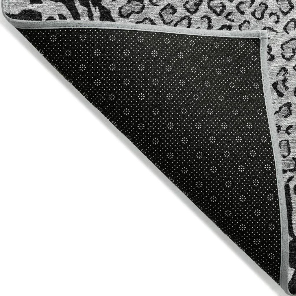 LOOMLAN Rugs Elyvia Gray Washable Indoor-Outdoor Rug