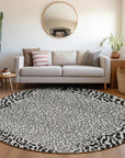 LOOMLAN Rugs Elyvia Gray Washable Indoor-Outdoor Rug
