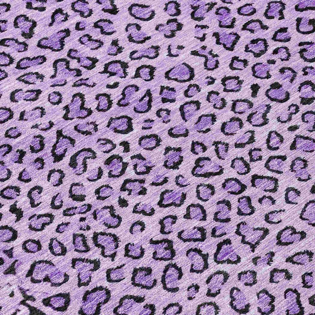 LOOMLAN Rugs Elyvia Purple Washable Indoor-Outdoor Rug