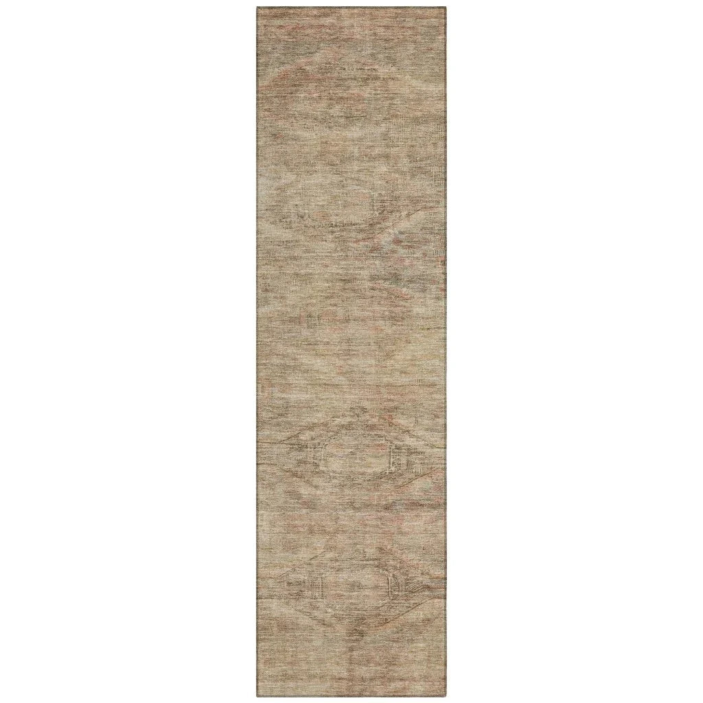 LOOMLAN Rugs Emalisse Beige Washable Indoor-Outdoor Rug