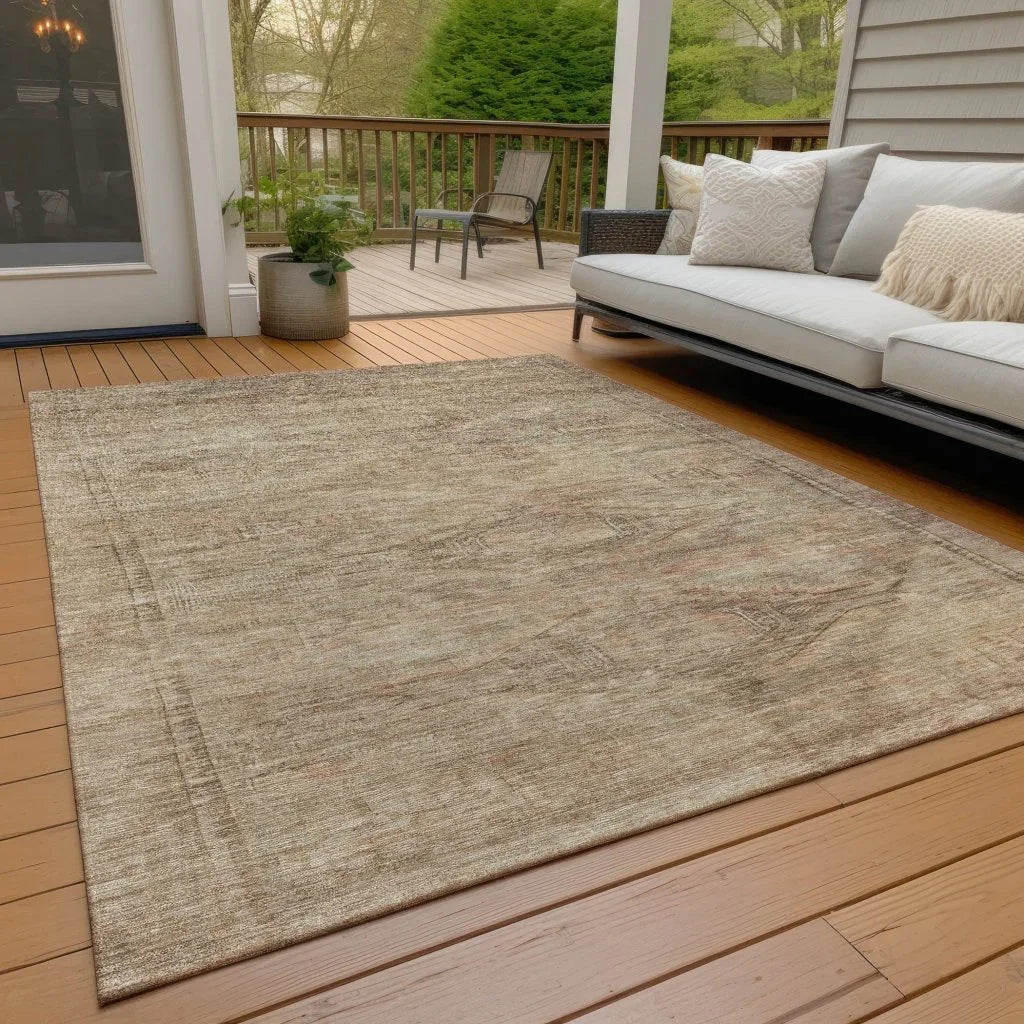 LOOMLAN Rugs Emalisse Beige Washable Indoor-Outdoor Rug