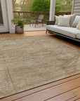 LOOMLAN Rugs Emalisse Beige Washable Indoor-Outdoor Rug