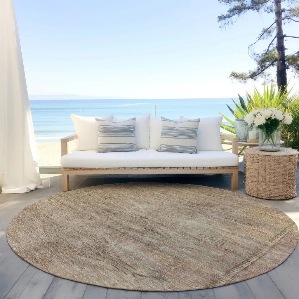 LOOMLAN Rugs Emalisse Beige Washable Indoor-Outdoor Rug