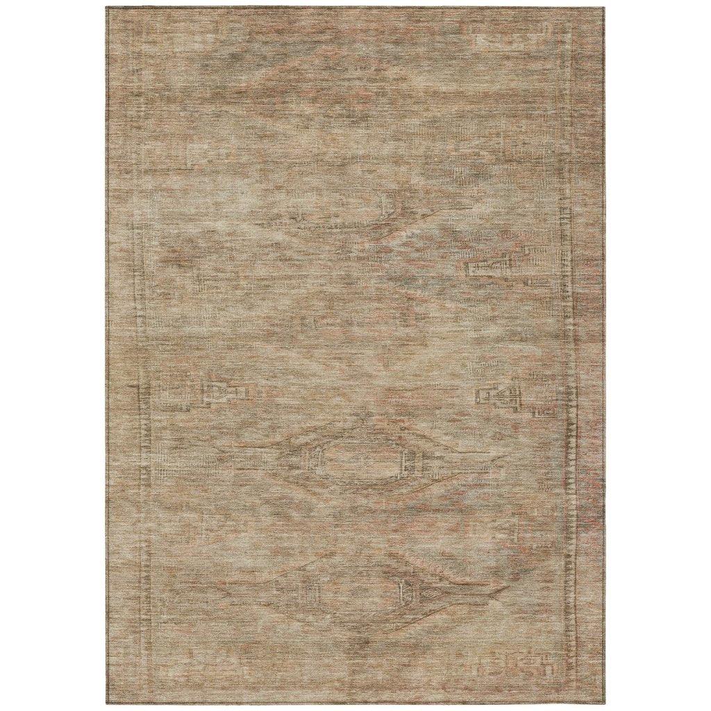 LOOMLAN Rugs Emalisse Beige Washable Indoor-Outdoor Rug