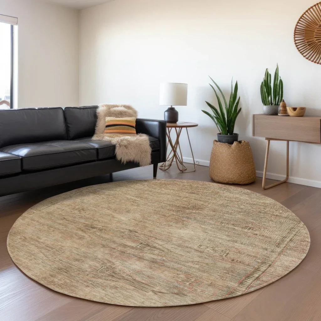 LOOMLAN Rugs Emalisse Beige Washable Indoor-Outdoor Rug