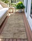 LOOMLAN Rugs Emalisse Brown Washable Indoor-Outdoor Rug