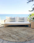LOOMLAN Rugs Emalisse Brown Washable Indoor-Outdoor Rug
