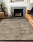 LOOMLAN Rugs Emalisse Brown Washable Indoor-Outdoor Rug
