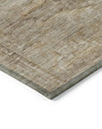 LOOMLAN Rugs Emalisse Brown Washable Indoor-Outdoor Rug