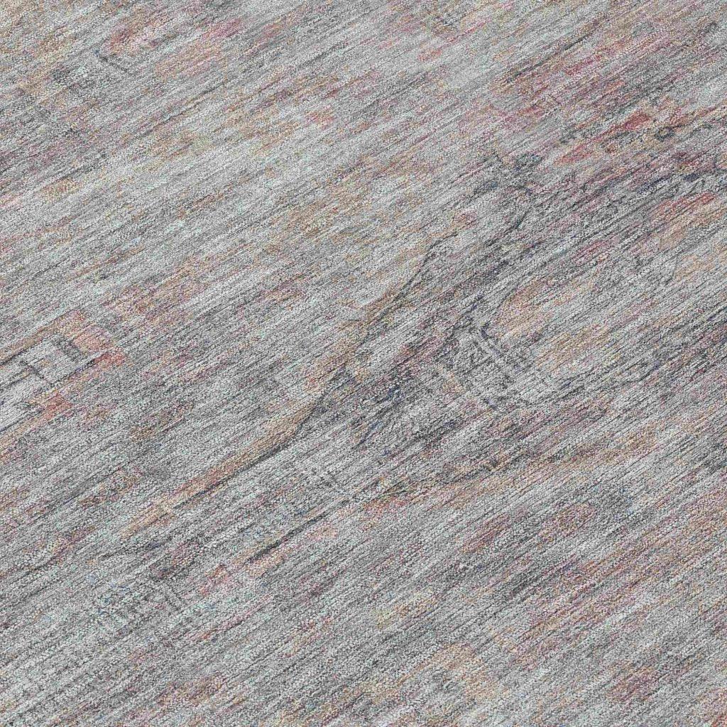 LOOMLAN Rugs Emalisse Gray Washable Indoor-Outdoor Rug