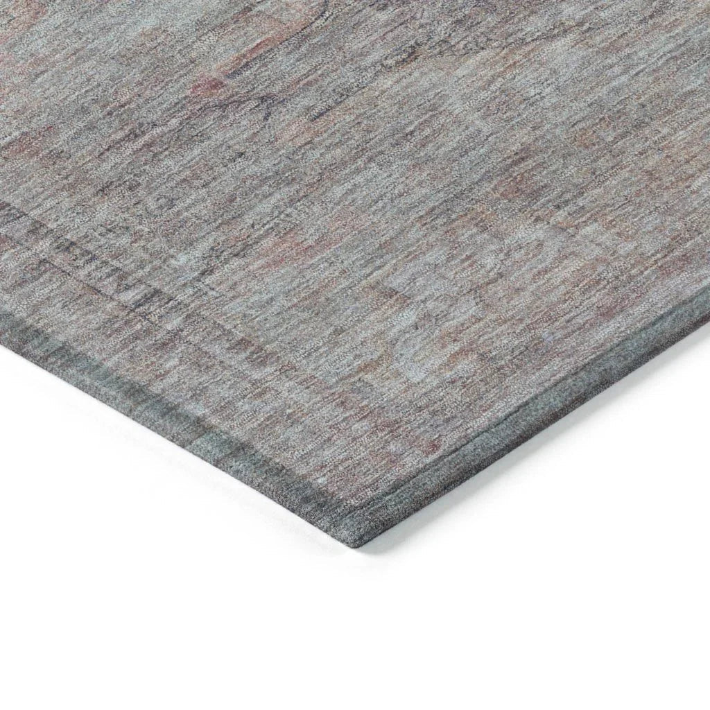 LOOMLAN Rugs Emalisse Gray Washable Indoor-Outdoor Rug