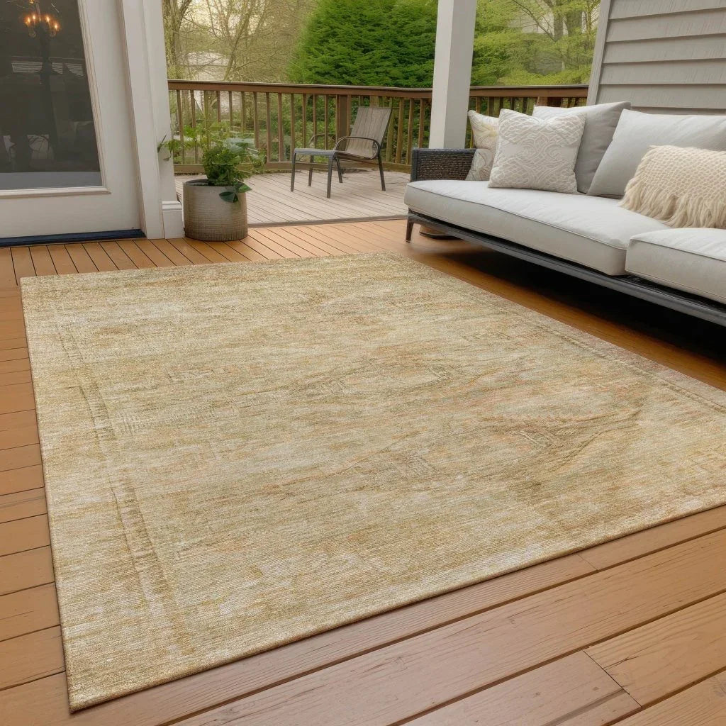 LOOMLAN Rugs Emalisse Ivory Washable Indoor-Outdoor Rug