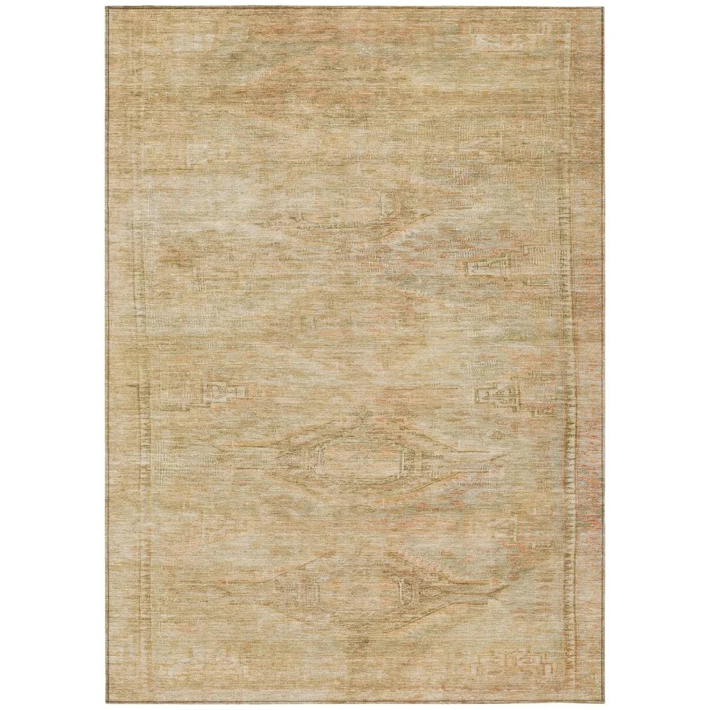 LOOMLAN Rugs Emalisse Ivory Washable Indoor-Outdoor Rug