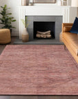 LOOMLAN Rugs Emalisse Orange Washable Indoor-Outdoor Rug