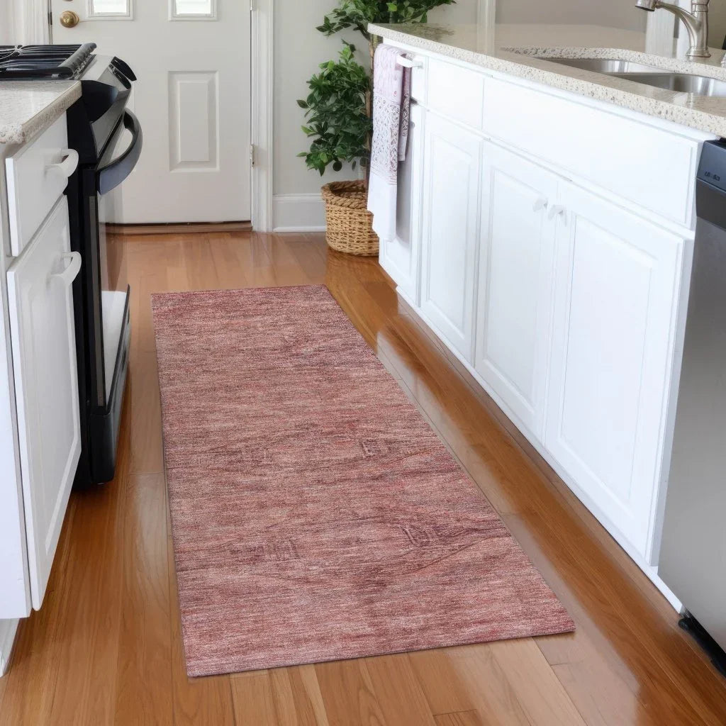 LOOMLAN Rugs Emalisse Orange Washable Indoor-Outdoor Rug
