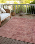 LOOMLAN Rugs Emalisse Orange Washable Indoor-Outdoor Rug