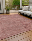 LOOMLAN Rugs Emalisse Orange Washable Indoor-Outdoor Rug