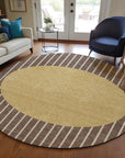 LOOMLAN Rugs Ember Brown Washable Indoor-Outdoor Rug