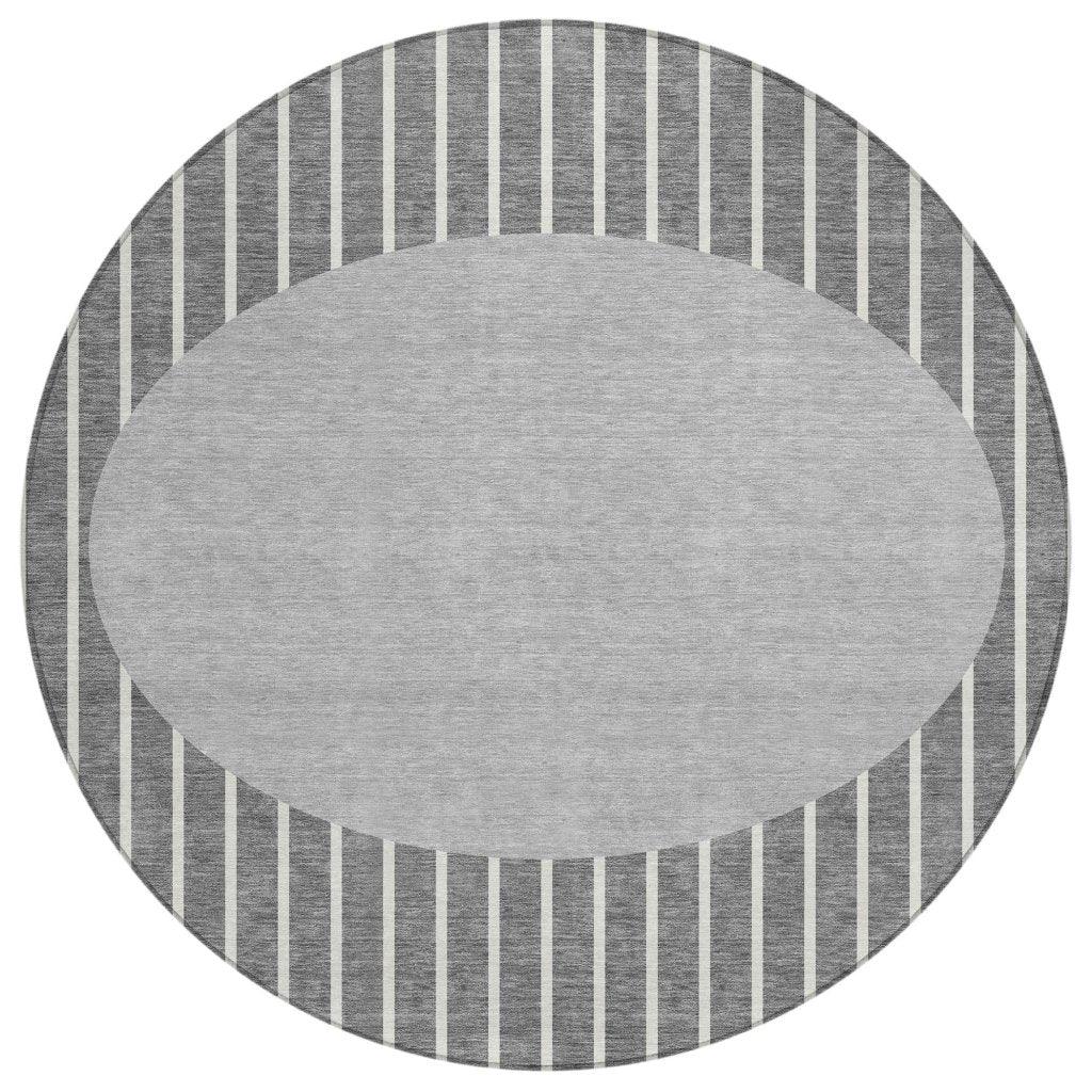LOOMLAN Rugs Ember Gray Washable Indoor-Outdoor Rug