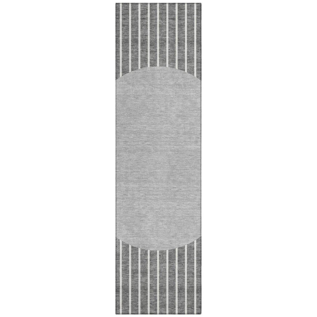 LOOMLAN Rugs Ember Gray Washable Indoor-Outdoor Rug