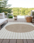 LOOMLAN Rugs Ember Ivory Washable Indoor-Outdoor Rug