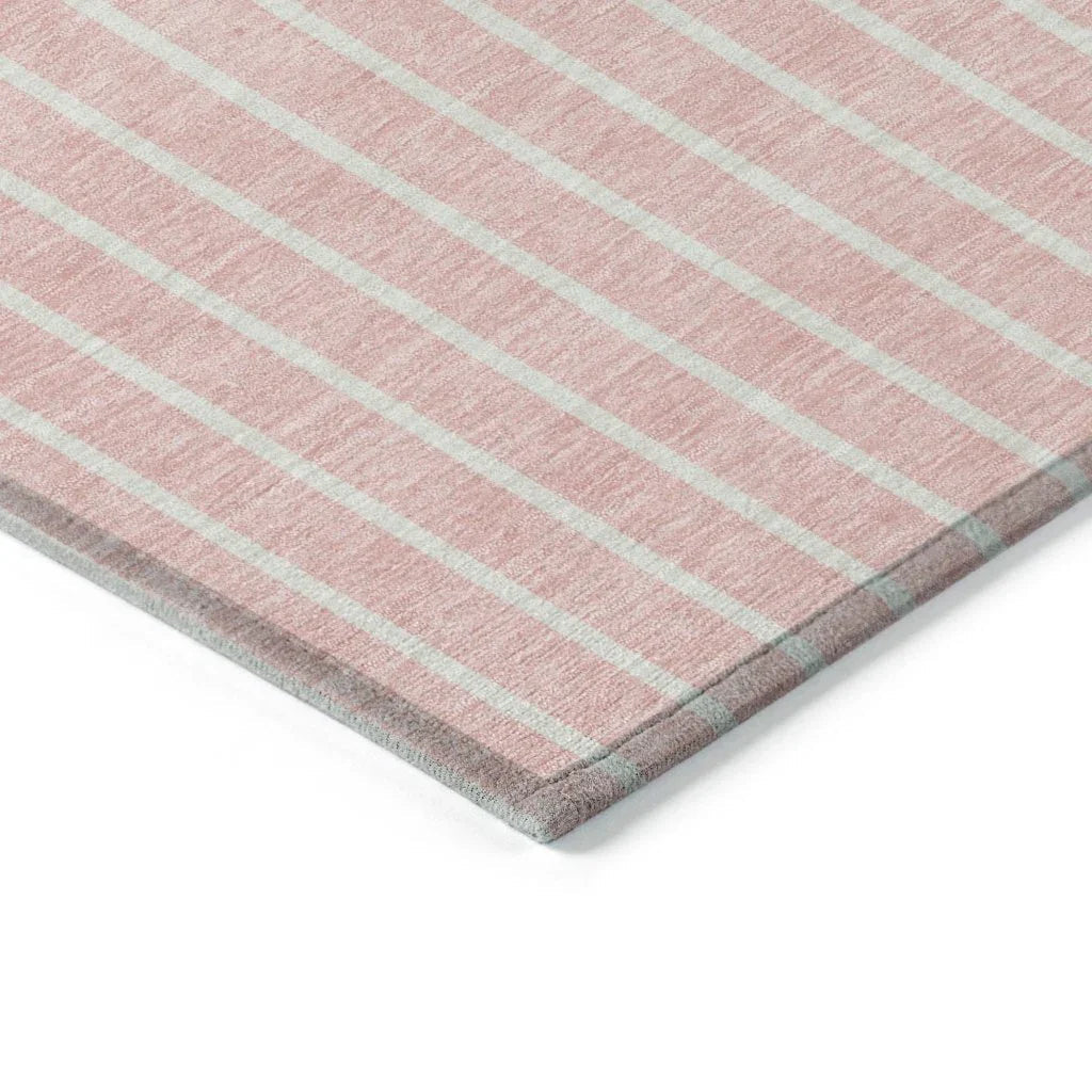 LOOMLAN Rugs Ember Pink Washable Indoor-Outdoor Rug