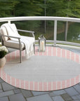 LOOMLAN Rugs Ember Pink Washable Indoor-Outdoor Rug