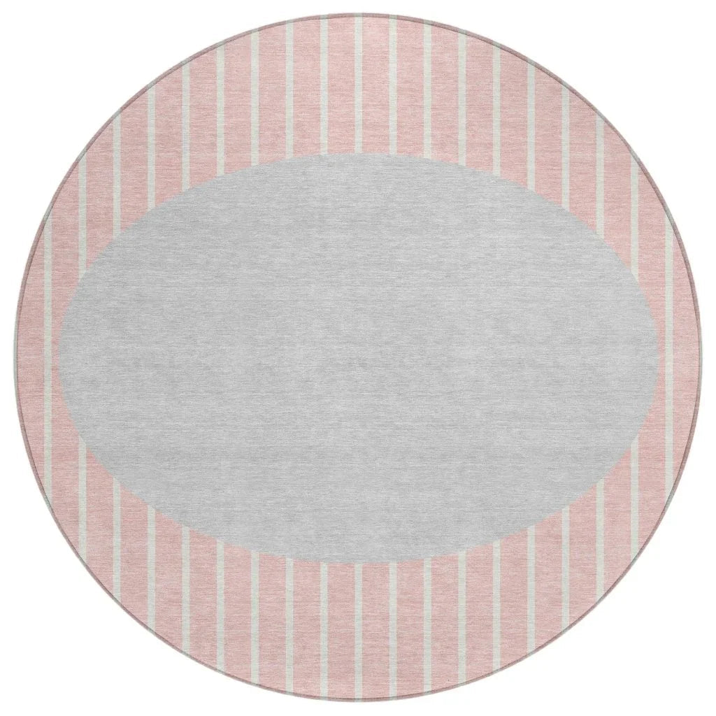 LOOMLAN Rugs Ember Pink Washable Indoor-Outdoor Rug