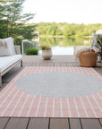 LOOMLAN Rugs Ember Pink Washable Indoor-Outdoor Rug