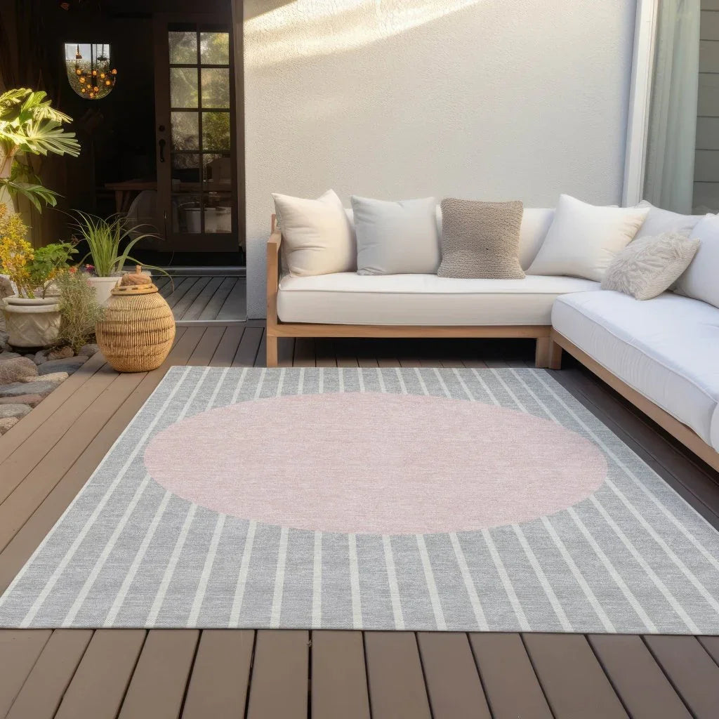 Ember Outdoor Performance Rug Ember Silver Washable Indoor-Outdoor Rug – Uptown Sebastian