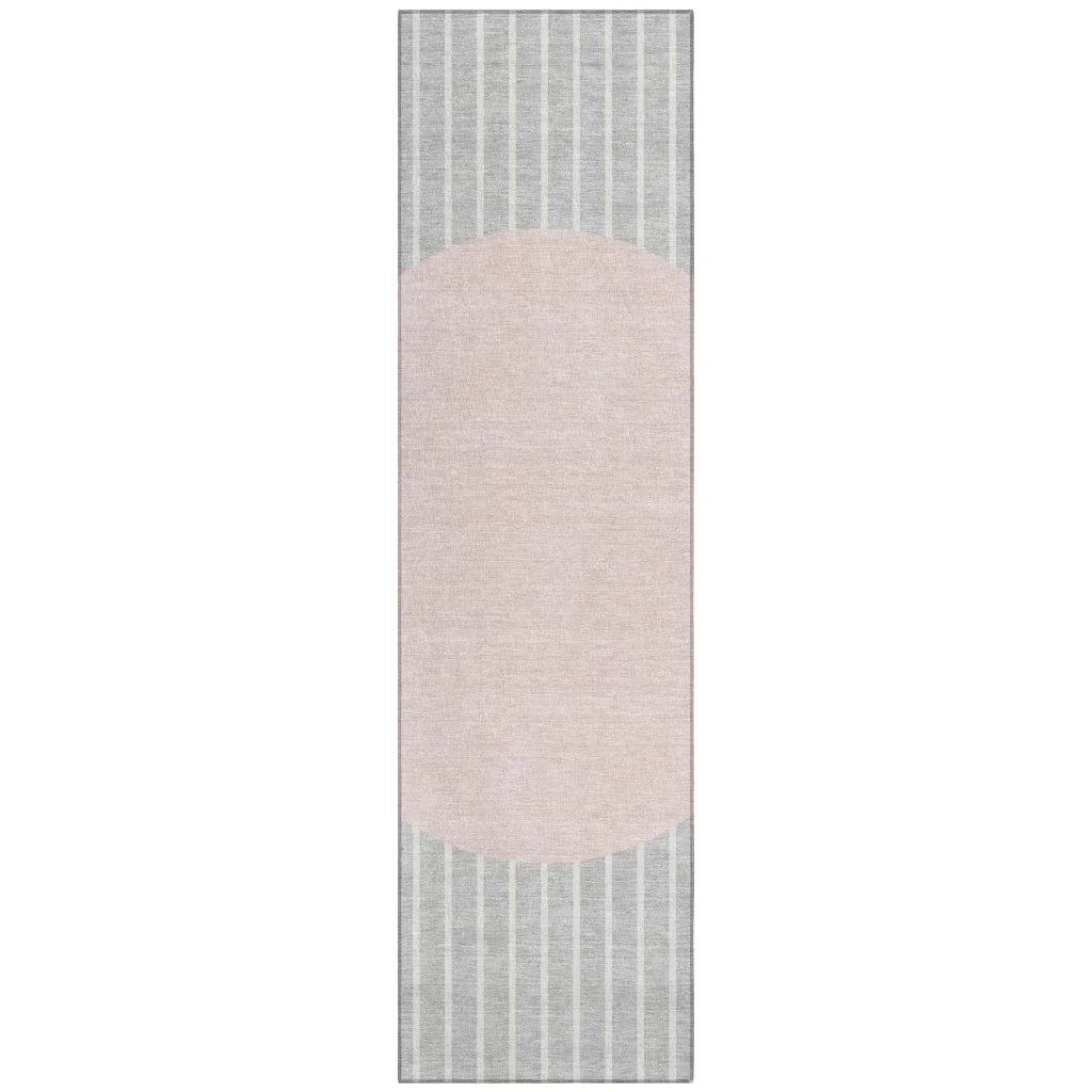 LOOMLAN Rugs Ember Silver Washable Indoor-Outdoor Rug