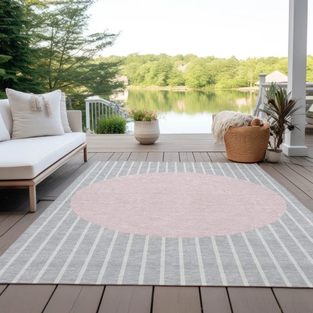 Ember Outdoor Performance Rug Ember Silver Washable Indoor-Outdoor Rug – Uptown Sebastian