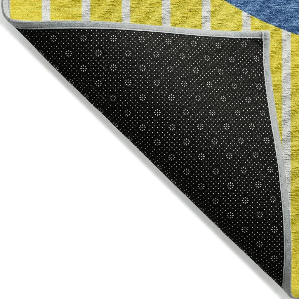 LOOMLAN Rugs Ember Yellow Washable Indoor-Outdoor Rug