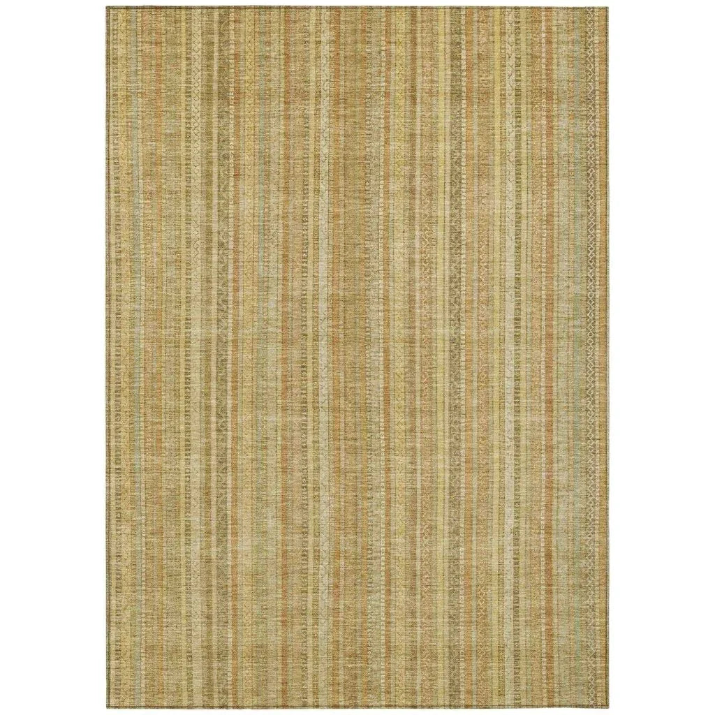 LOOMLAN Rugs Emberith Gold Washable Indoor-Outdoor Rug