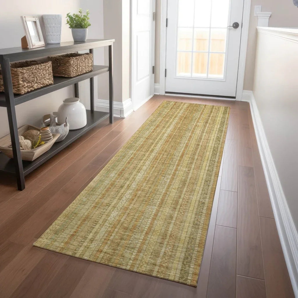 LOOMLAN Rugs Emberith Gold Washable Indoor-Outdoor Rug