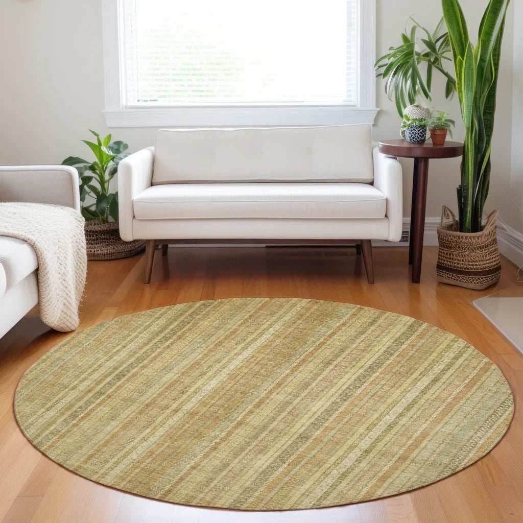 LOOMLAN Rugs Emberith Gold Washable Indoor-Outdoor Rug