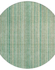LOOMLAN Rugs Emberith Teal Washable Indoor-Outdoor Rug
