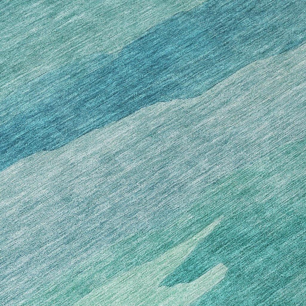 LOOMLAN Rugs Embre Teal Washable Indoor-Outdoor Rug